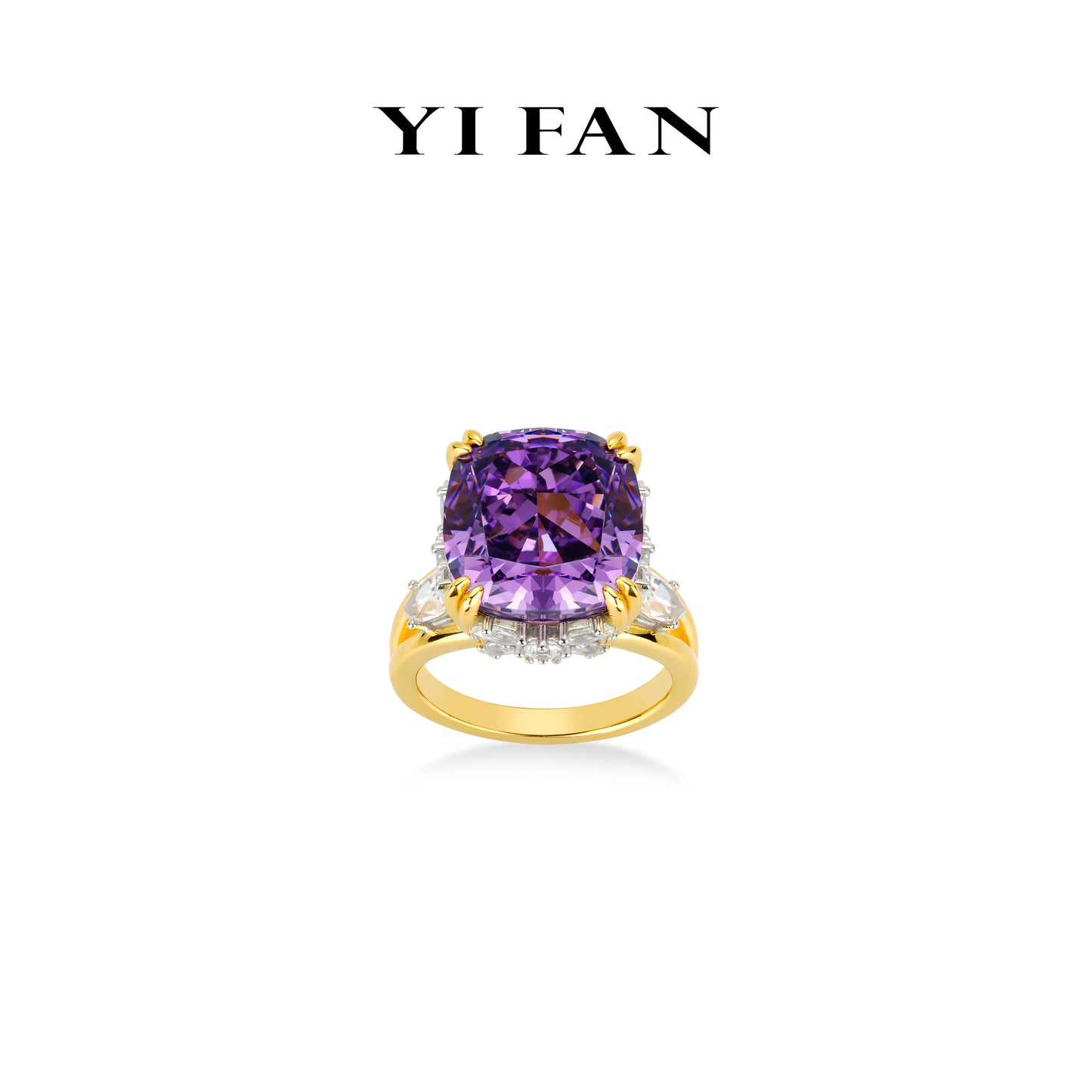 Enchanted Violet Collection: Luxury "Royal Purple Splendor" exquisite Cocktail Ring