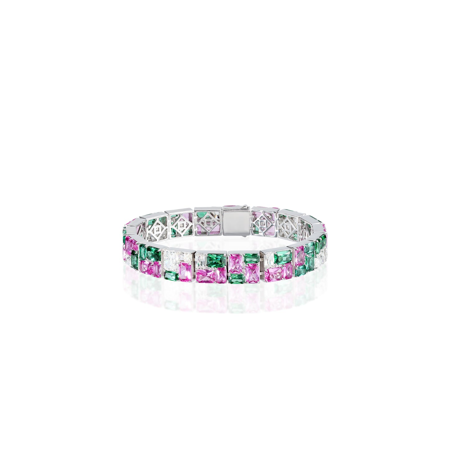 High Jewelry collection:Multi-color “Spring” Tennis Bracelet