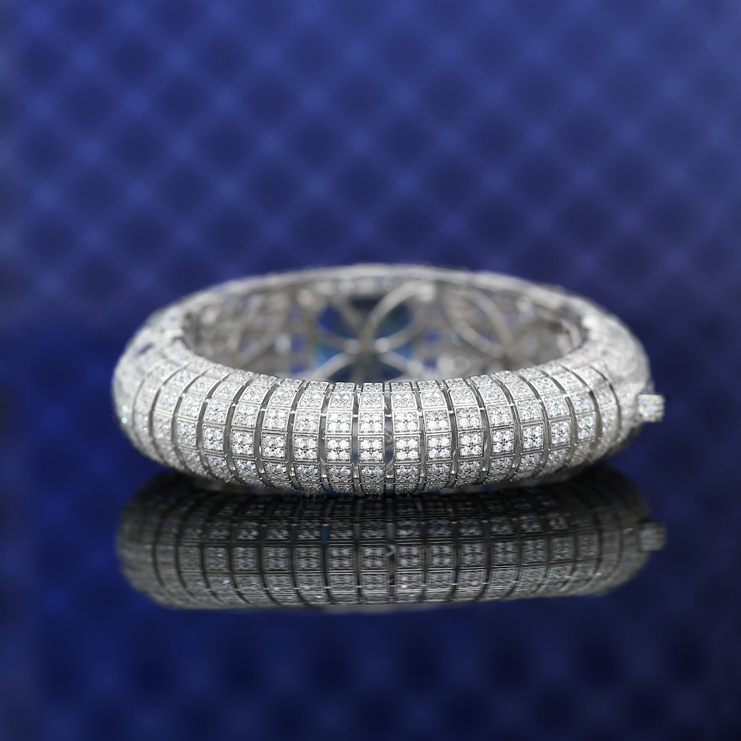 Christmas Promotion:Royal Blue Art Deco Bangle