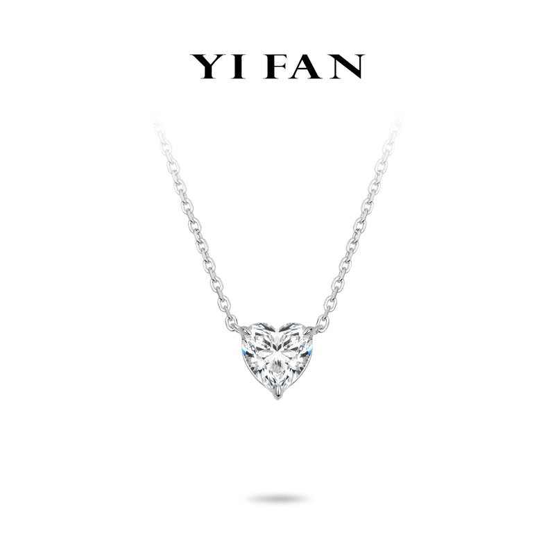 Welfare exclusive Minimalist collection: Modern "Icy Heart" delicate Pendant/Necklace