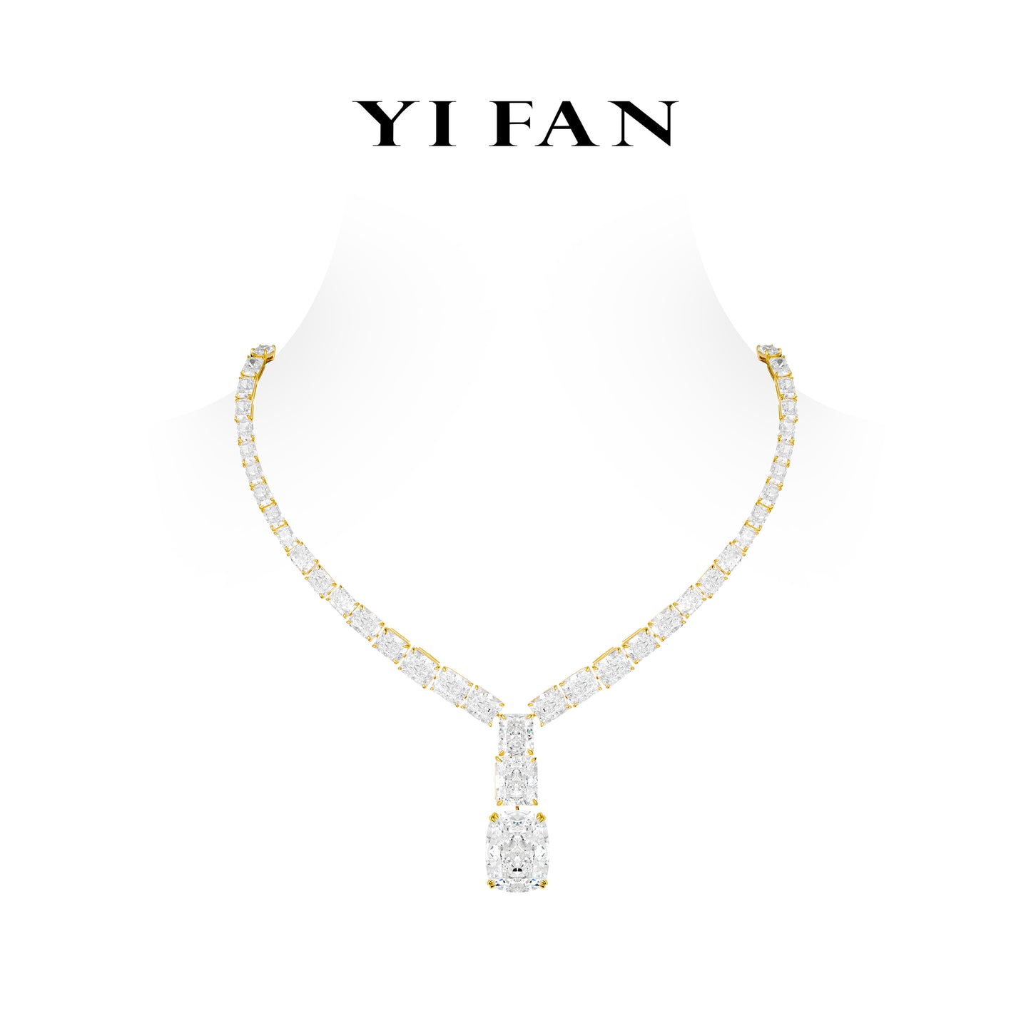 Pre-order Magnificent High Jewelry collection: Luxury “Icy Golden Rocks of the Universe” Necklace for Wedding/Banquet