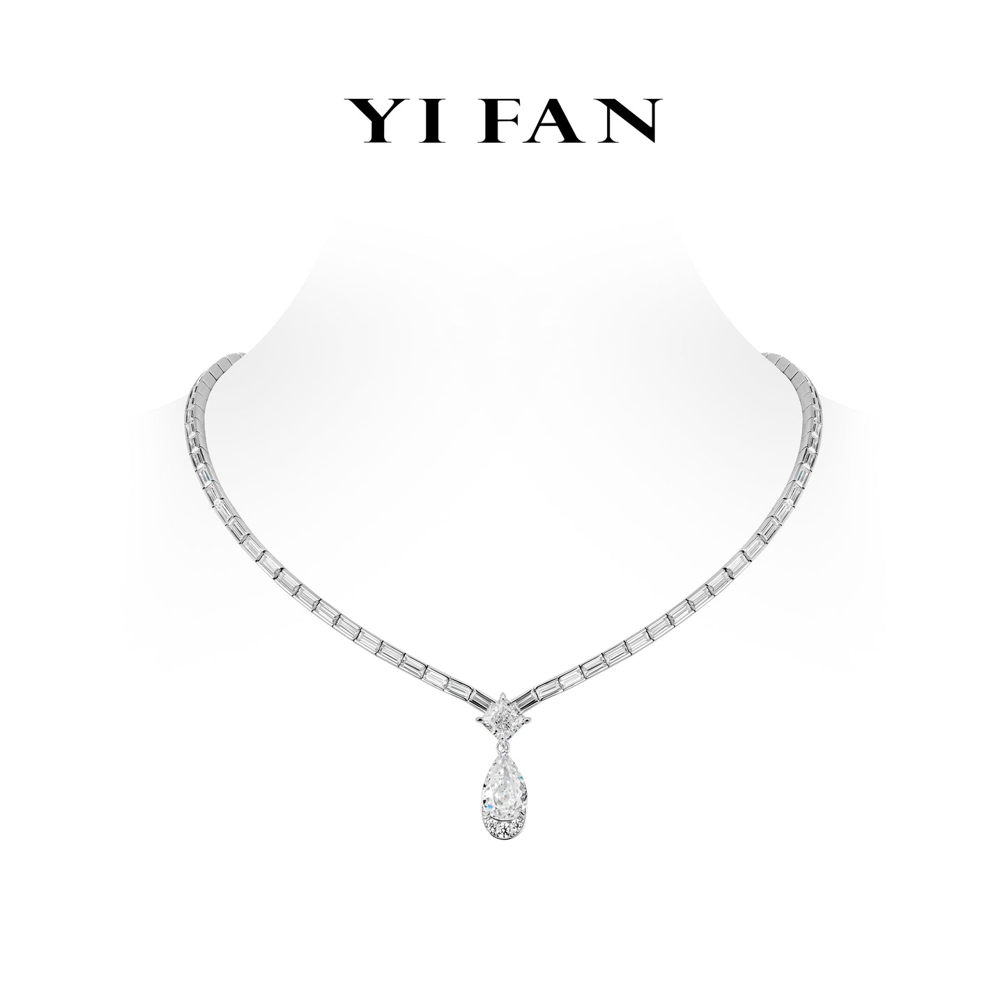 Welfare Exclusive Wedding Collection: Modern "Dewdrop Sparkle Elegance" exquisite Necklace
