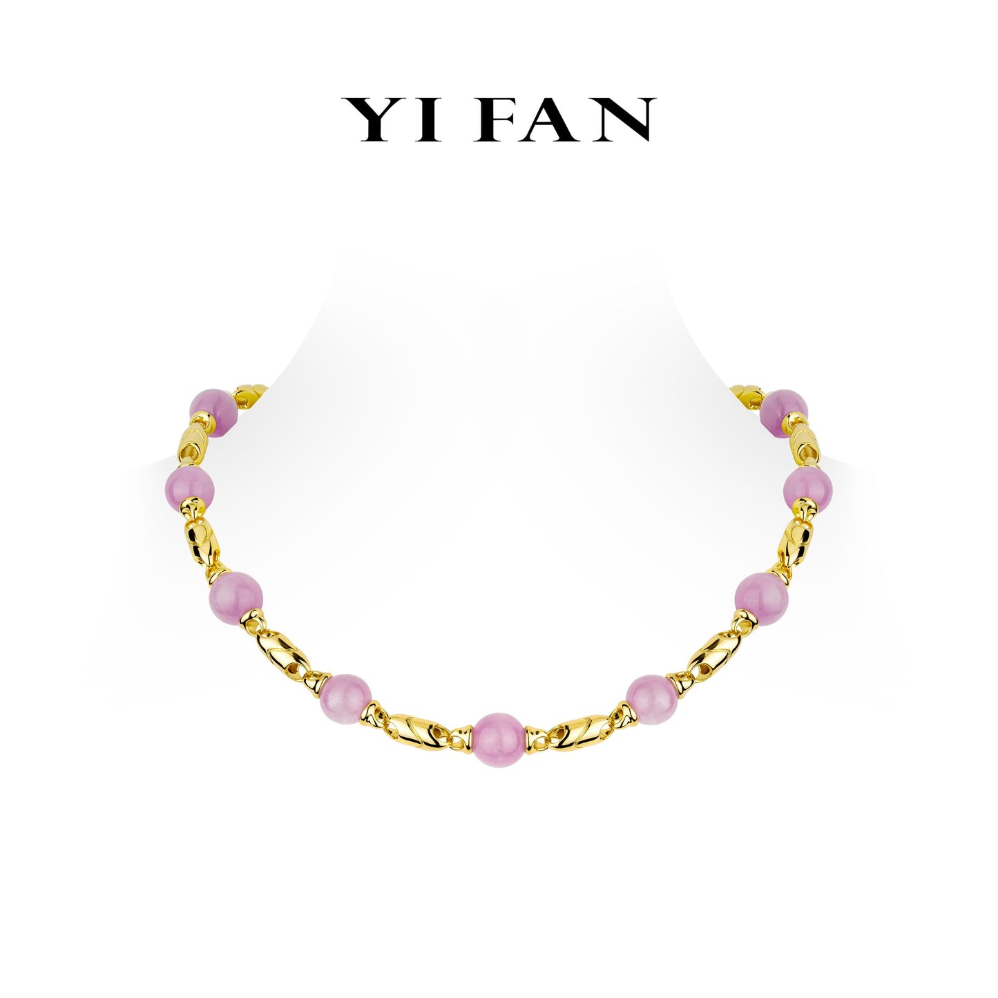 Limited High Jewelry collection: Luxury "Pink Gold Sweet" unique Link Necklace