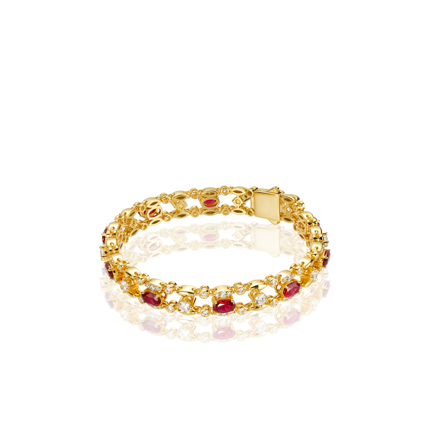 High Jewelry collection:Unique “Golden Time” Tennis Bracelet