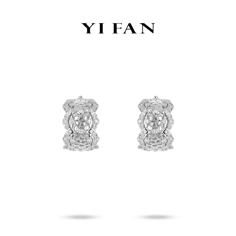 Ethereal Sparkle Collection: Glamorous "Lace Bloom Grace" exquisite Earrings