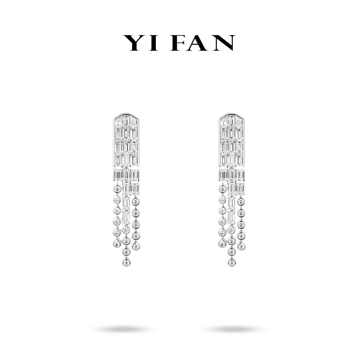 High Jewelry collection: “Stellar Glimmer & Flowing Shadow” High-End Dangling Jewelry Earrings
