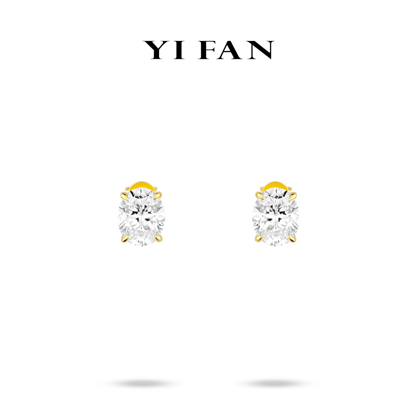 Wedding collection: G color "Icy Monalisa Pigeon Egg Rocks" delicate Ear Studs