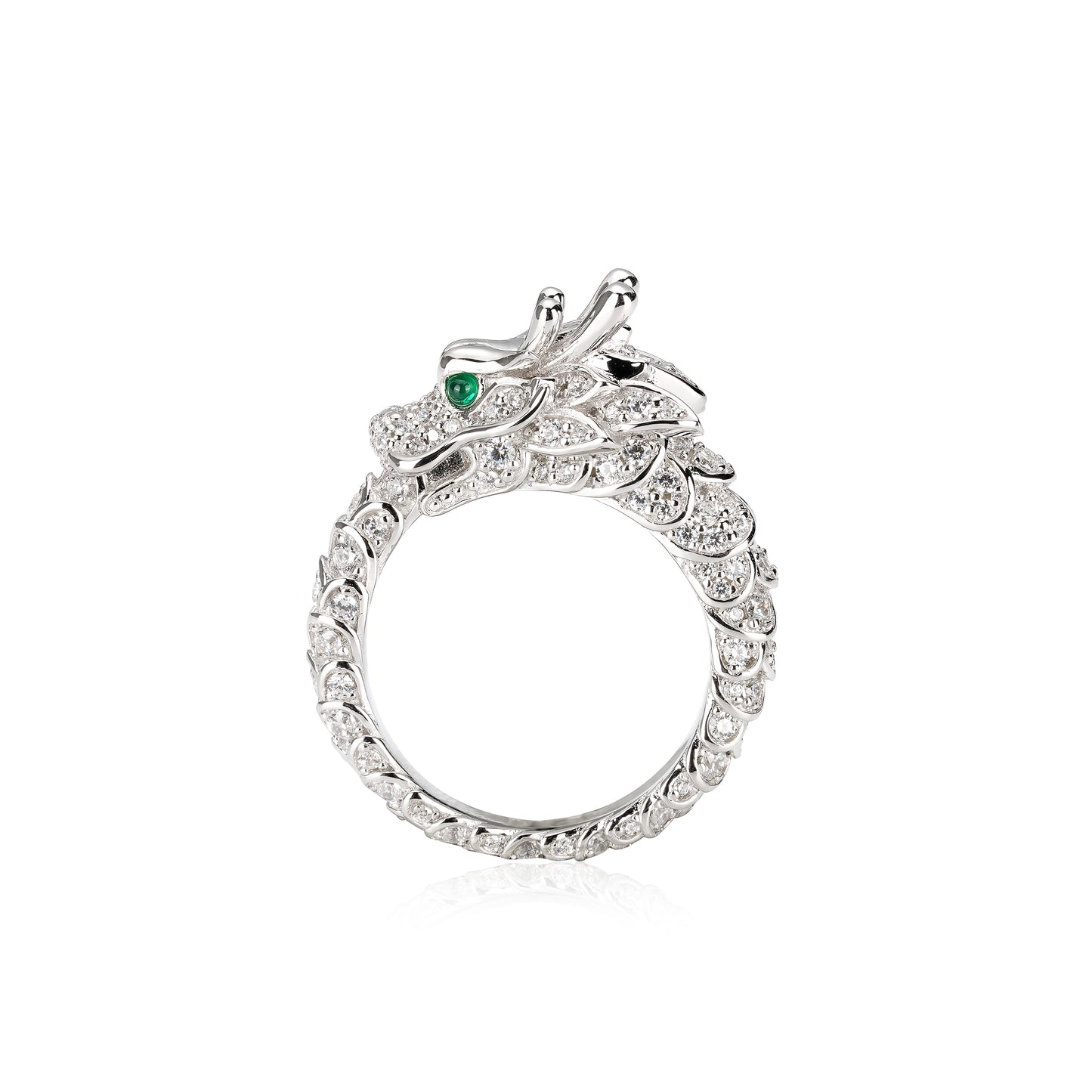 Showstopping: Luxury "One son of dragon" detailed ring