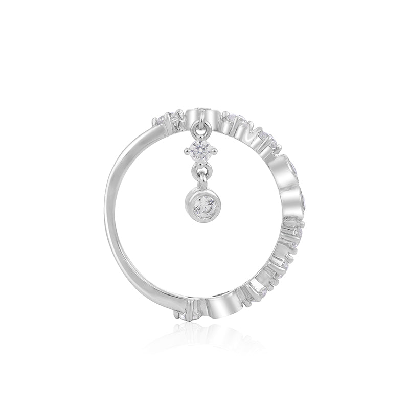 Minimalist collection:Starry in the sky Tassel Ring