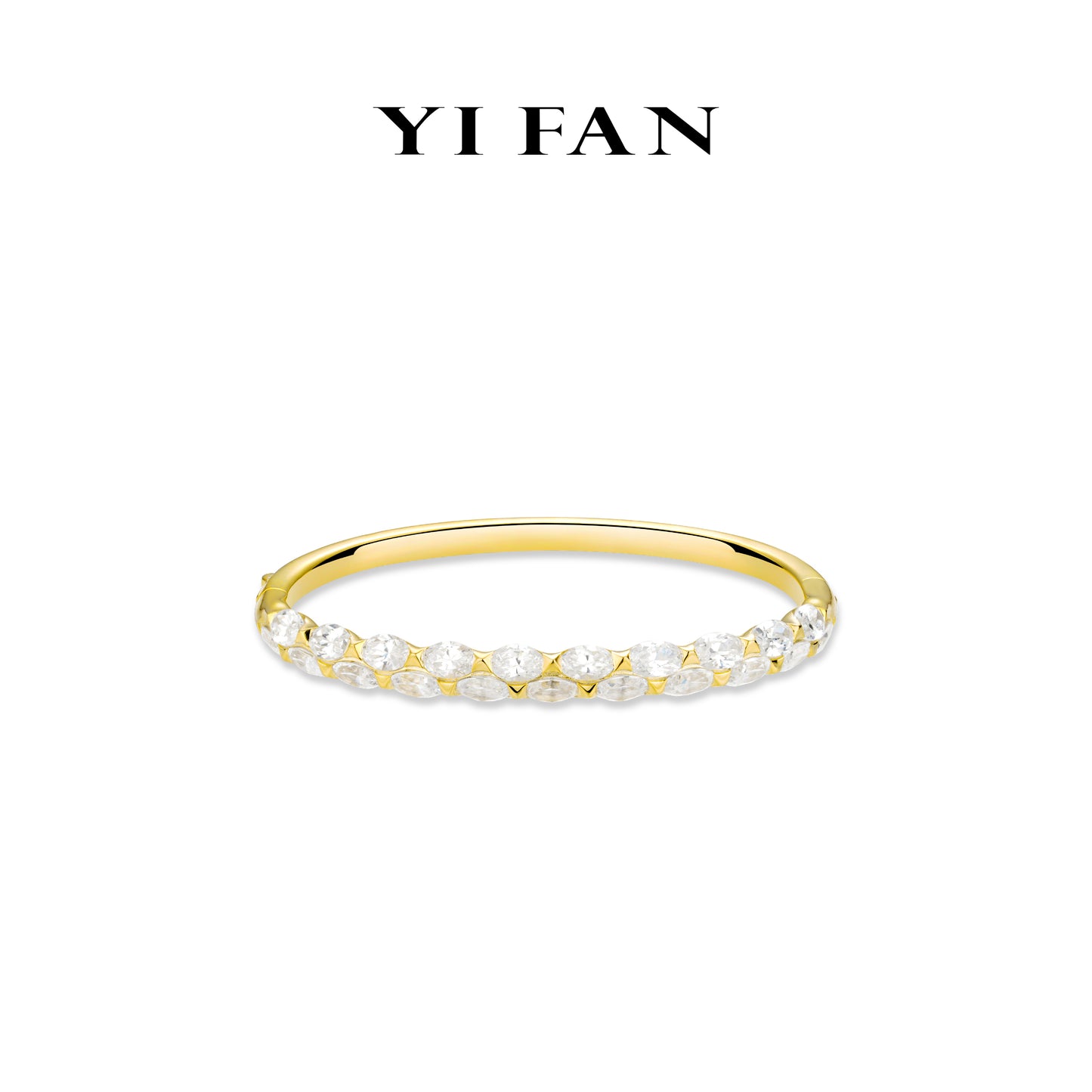 Pre-order Golden time collection: Modern "Oval by Oval" Matching Unique Bracelet/Bangle