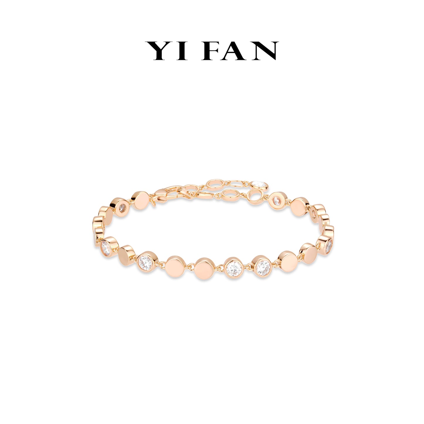 Pre-order Minimalist collection: Modern "Champagne Sparkling Sugar Beans" exquisite Tennis Bracelet (with extension)