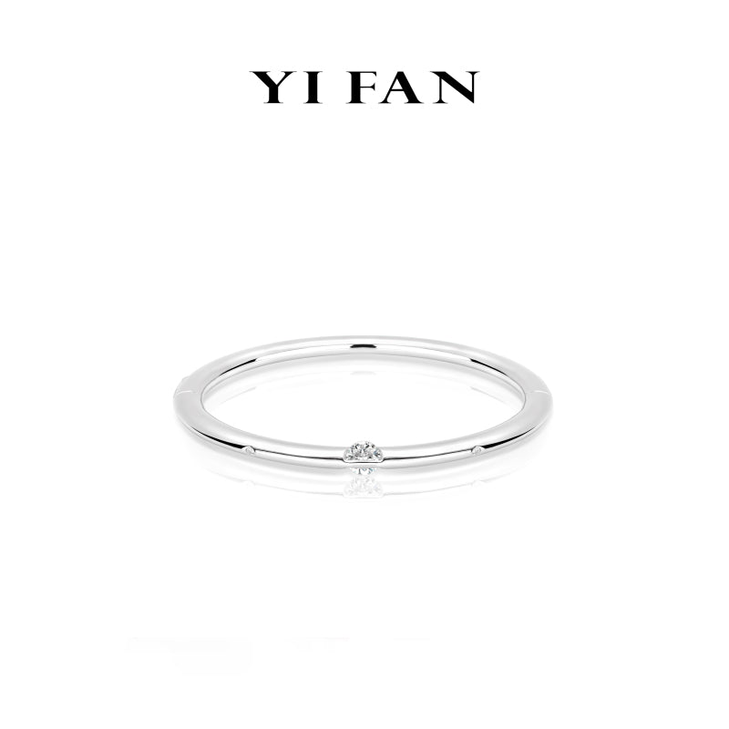 Pure Radiance Collection: Modern "Brilliant Floating Diamond" exquisite Bracelet/Bangle