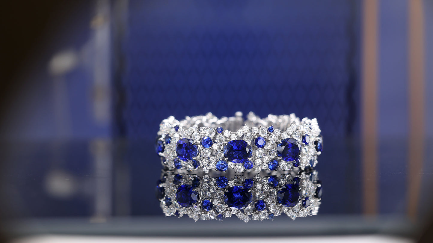 Christmas Promotion:Royal Blue Oval shape Luxury bracelet