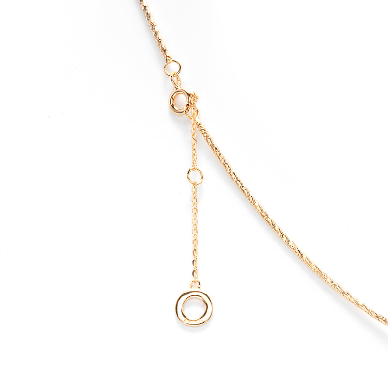 18K Yellow Gold plating Minimalist golden ball necklace, sterling silver.