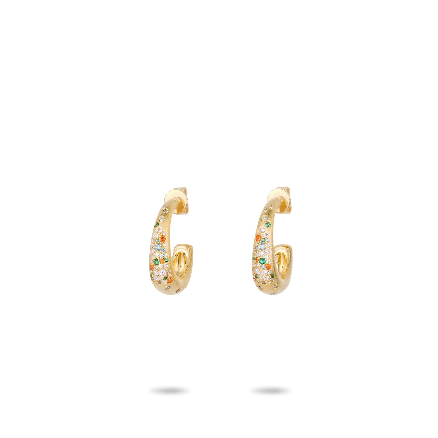 Golden time collection: Modern "Colorful Bright Starlights" detailed Earrings