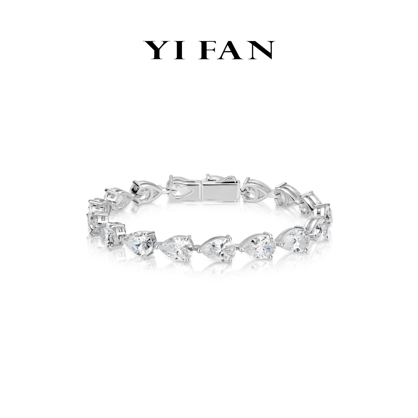 Pre-order Ethereal Sparkle Collection: Modern "Astral Teardrops” exquisite Tennis Bracelet