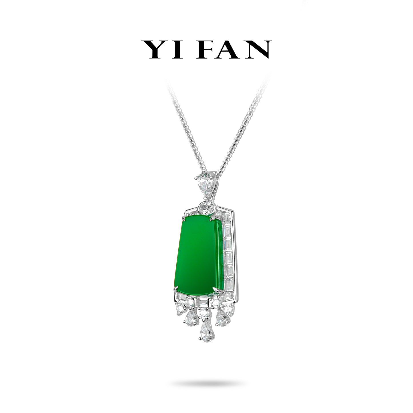 Welfare exclusive for Newyear 2025 Green jade collection: Modern "No Worries Perfume Bottle" detailed Pendant/Necklace