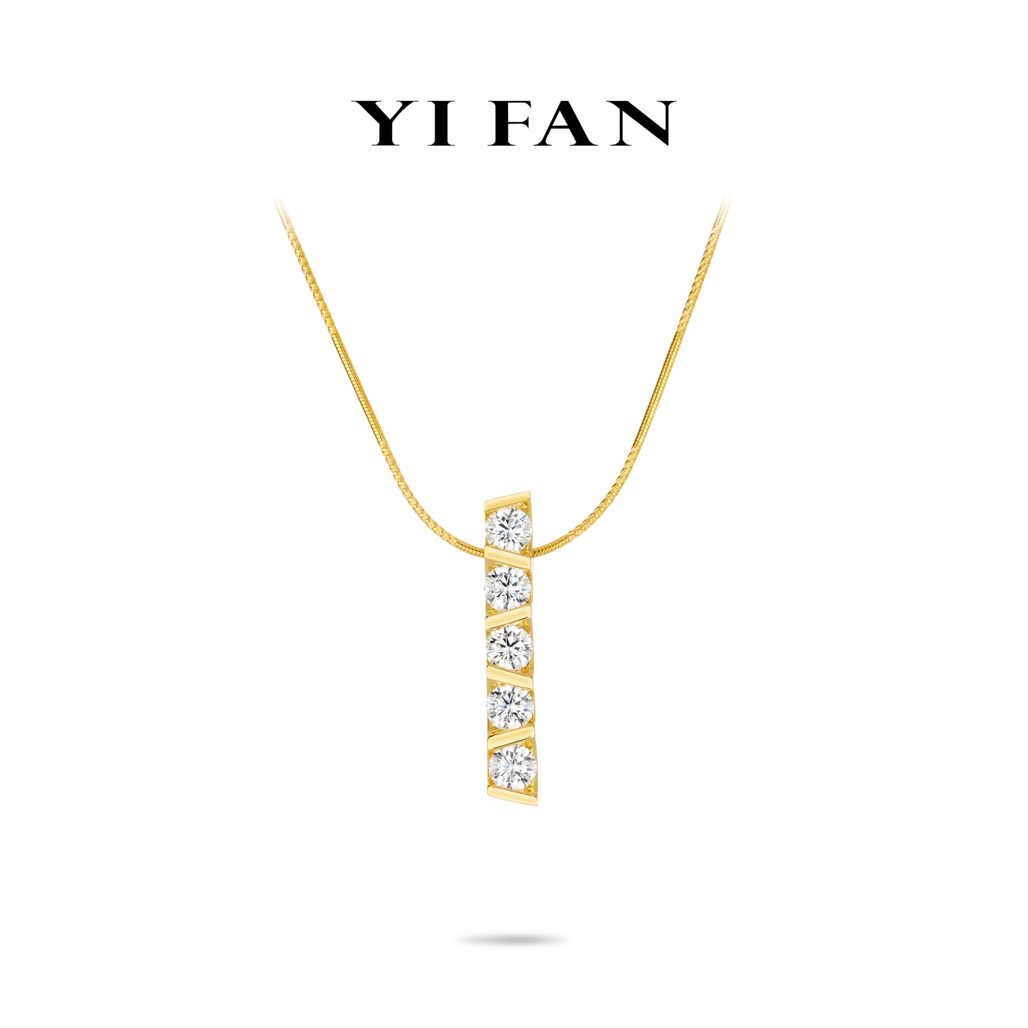Gilded Sparkle Collection: Modern "Geometric Golden Glimmer" exquisite Pendant/Necklace