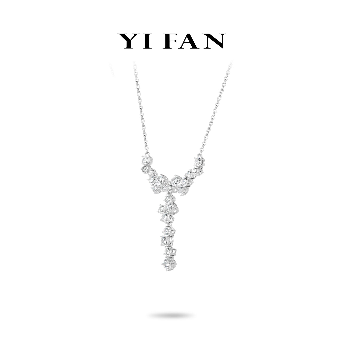 Stellar Sparkle Collection: Modern “Y shape Stardust Glimmer” exquisite Necklace