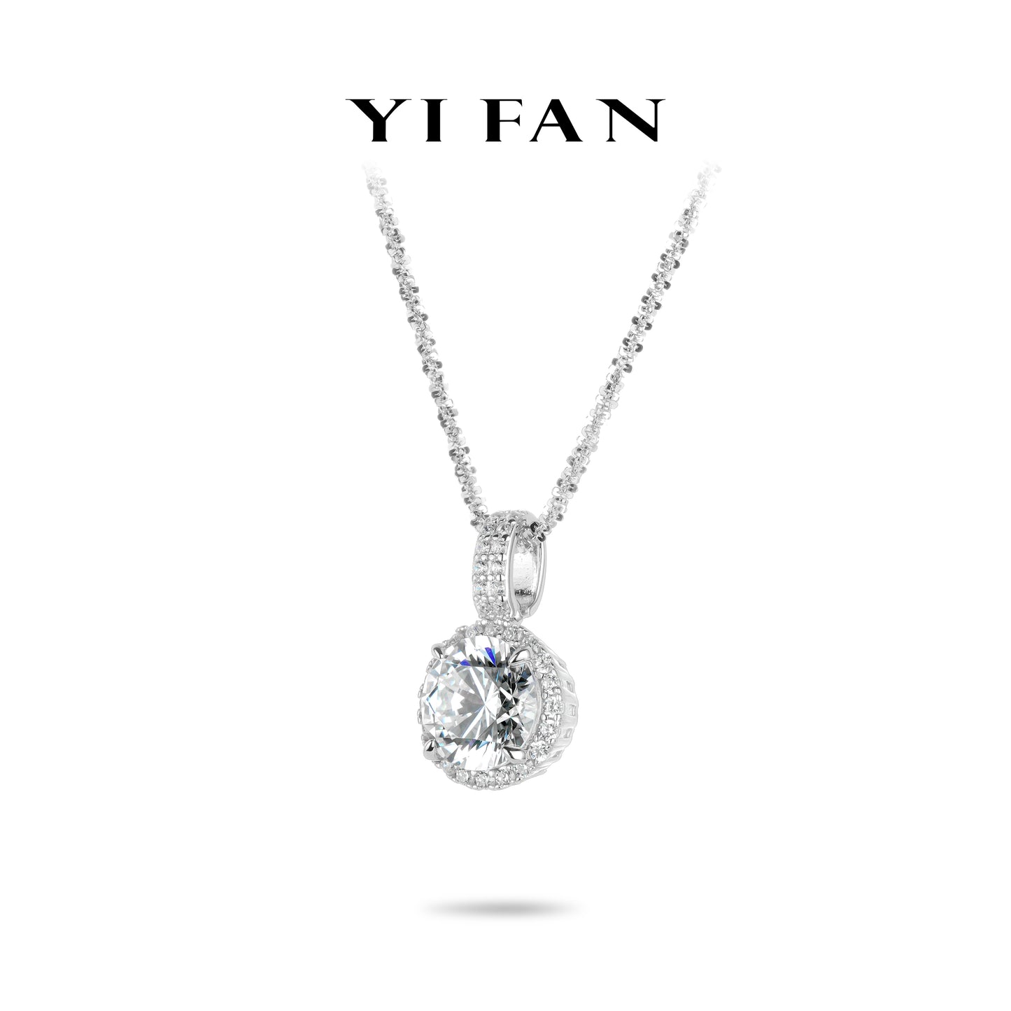 Pure Radiance Collection: Modern "Brilliant Firework unique Chain" exquisite Pendant/Necklace