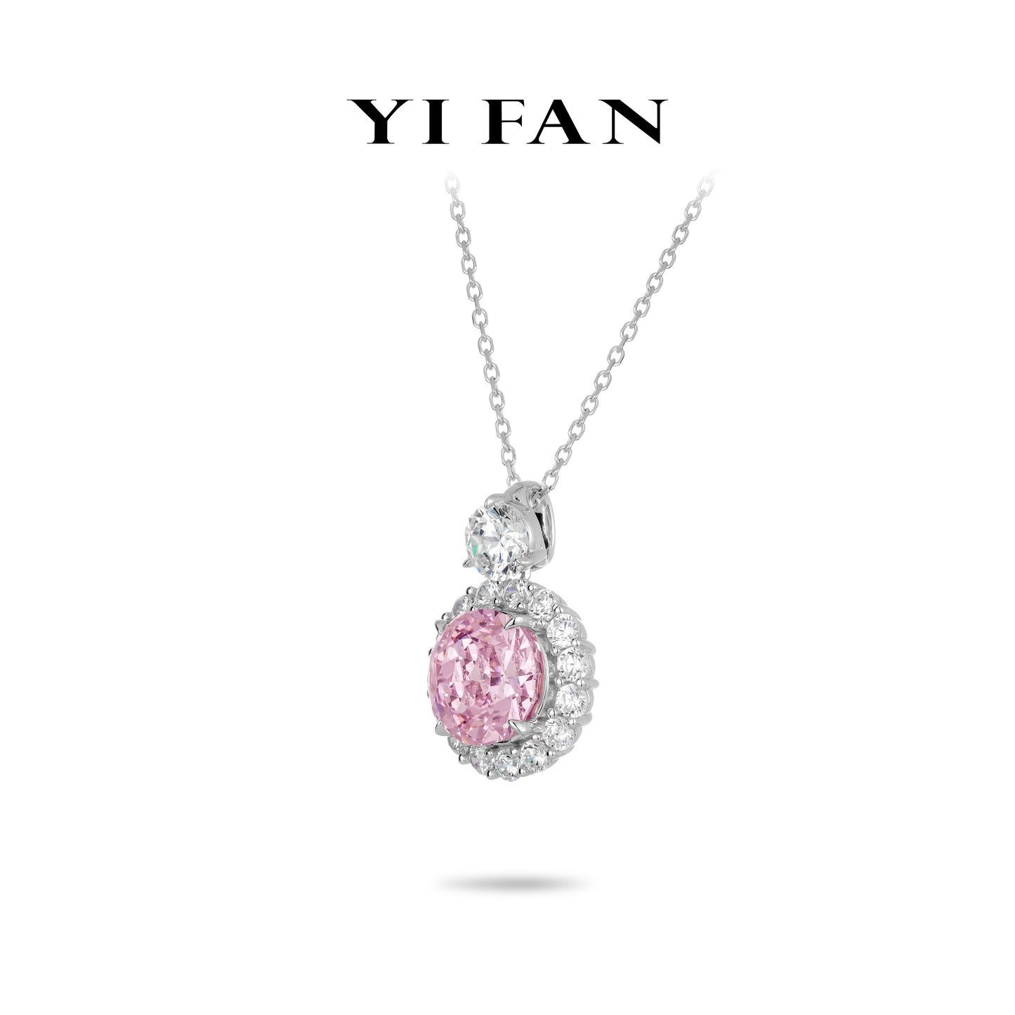 Blush Radiance Collection:Modern "Rosé Dawn Brilliant" exquisite Pendant/Necklace