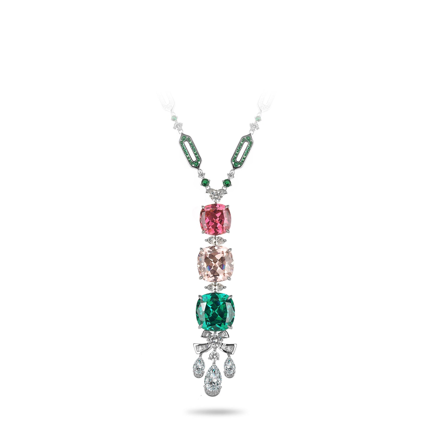 High Jewelry collection: Luxury “Spring Hope” Evening Y necklace (Only for order)
