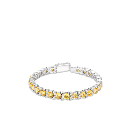 Pre-order: Luxury Intense yellow cluster tennis bracelet