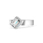 Promotion Wedding collection: Emerald-cut wide band ring