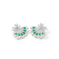 Synthetic Emerald collection: Snow flower and the secret fan earrings