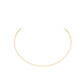 18K Yellow Gold plating Minimalist necklace, sterling silver
