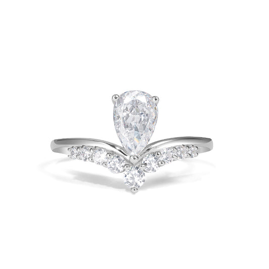 Promotion Wedding collection: Teardrop crown ring