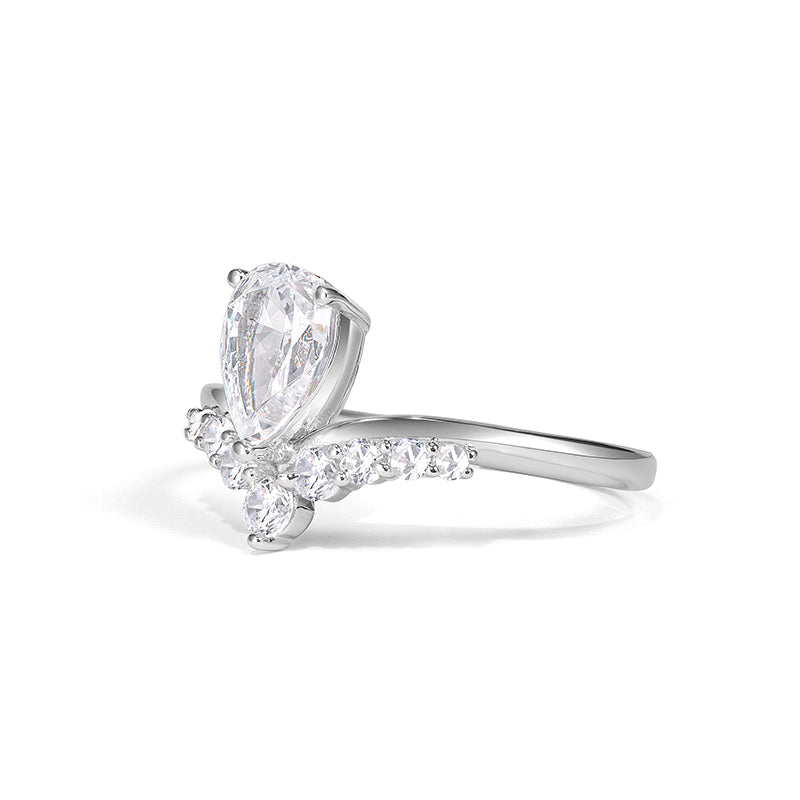 Promotion Wedding collection: Teardrop crown ring