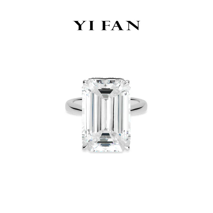 Magnificent High Jewelry collection: Luxury “Emerald-cut Purity Rock” High-End Couture Ring
