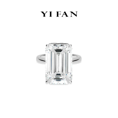 Magnificent High Jewelry collection: Luxury “Emerald-cut Purity Rock” High-End Couture Ring