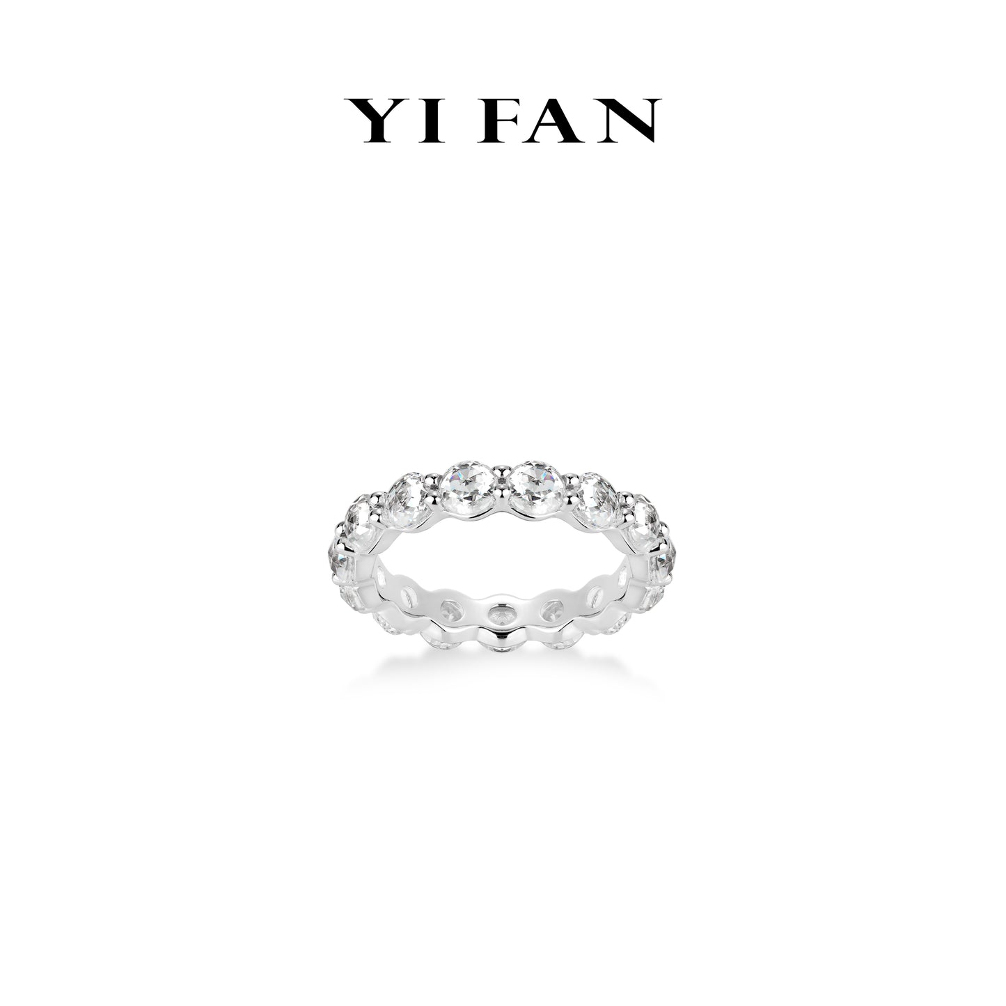 Welfare Exclusive Wedding collection: Radiate Sophistication "Brilliant Rose-Cut" exquisite Stackable eternity Ring