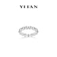 Welfare Exclusive Wedding collection: Radiate Sophistication "Brilliant Rose-Cut" exquisite Stackable eternity Ring