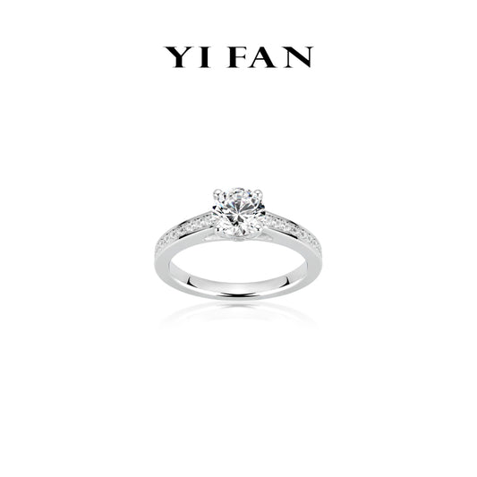 Pure Radiance Collection: Modern "Brilliant Cherished Desire" exquisite Ring (1 carat)