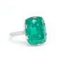 Synthetic Emerald collection: Big Rock Miracle Ring (16.5 carat)