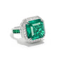 Synthetic Emerald collection: Forest Fantasy Ring