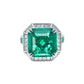 Synthetic Emerald collection: Forest Fantasy Ring