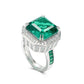 Synthetic Emerald collection: Forest Fantasy Ring