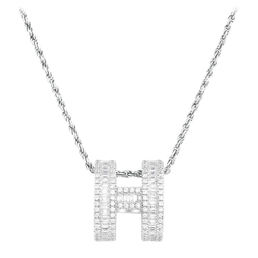 Promotion design: "3D H" pendant Necklace