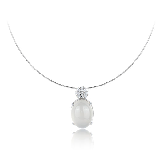 White Pigeon Egg Flower Necklace