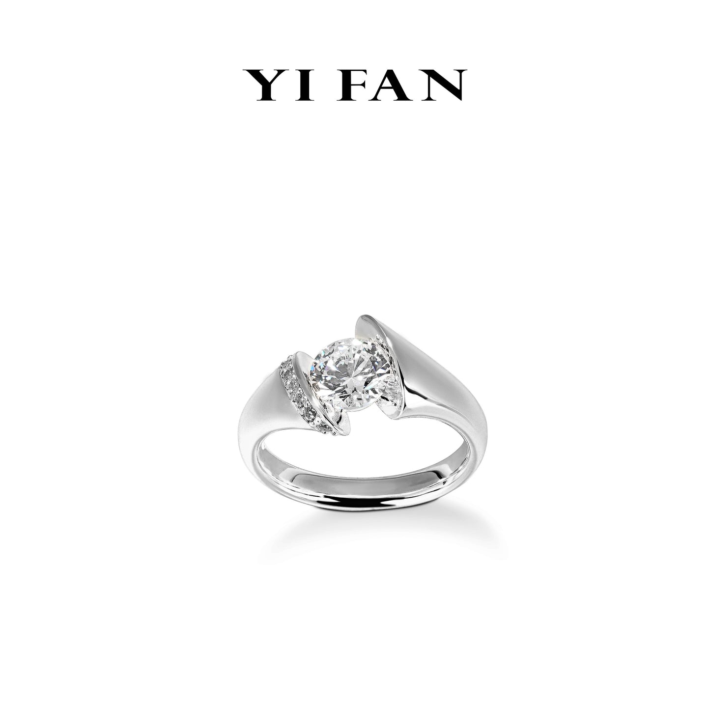 Wedding collection: Parisian Star White hourglass Ring