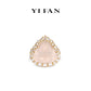 Pre-order High Jewelry Collection: Golden Light Pink Icy Jade Maitreya the "Laughing Buddha," detailed Ring