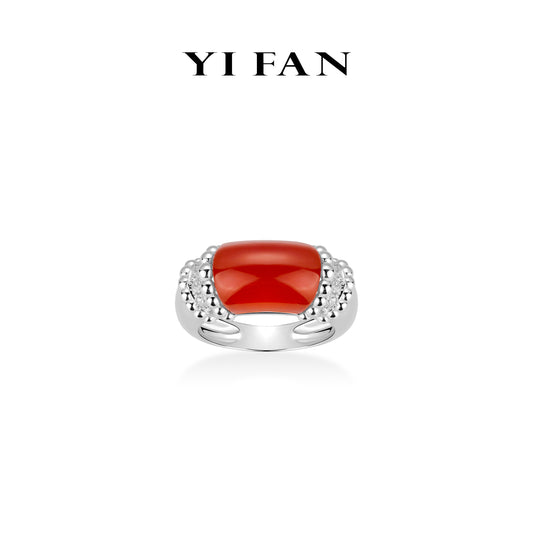 Pre-order Welfare Exclusive Minimalist collection: Modern "Red LuLuTong" Ring (Unisex)