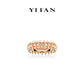 Rose-gold Fever collection: Modern "Rose Rivet" Ring