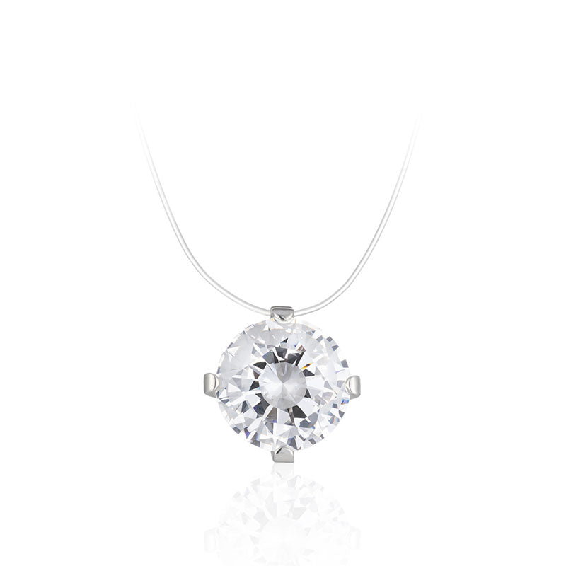 Promotion design: Brilliant cut Eco-friendly artificial diamond necklace