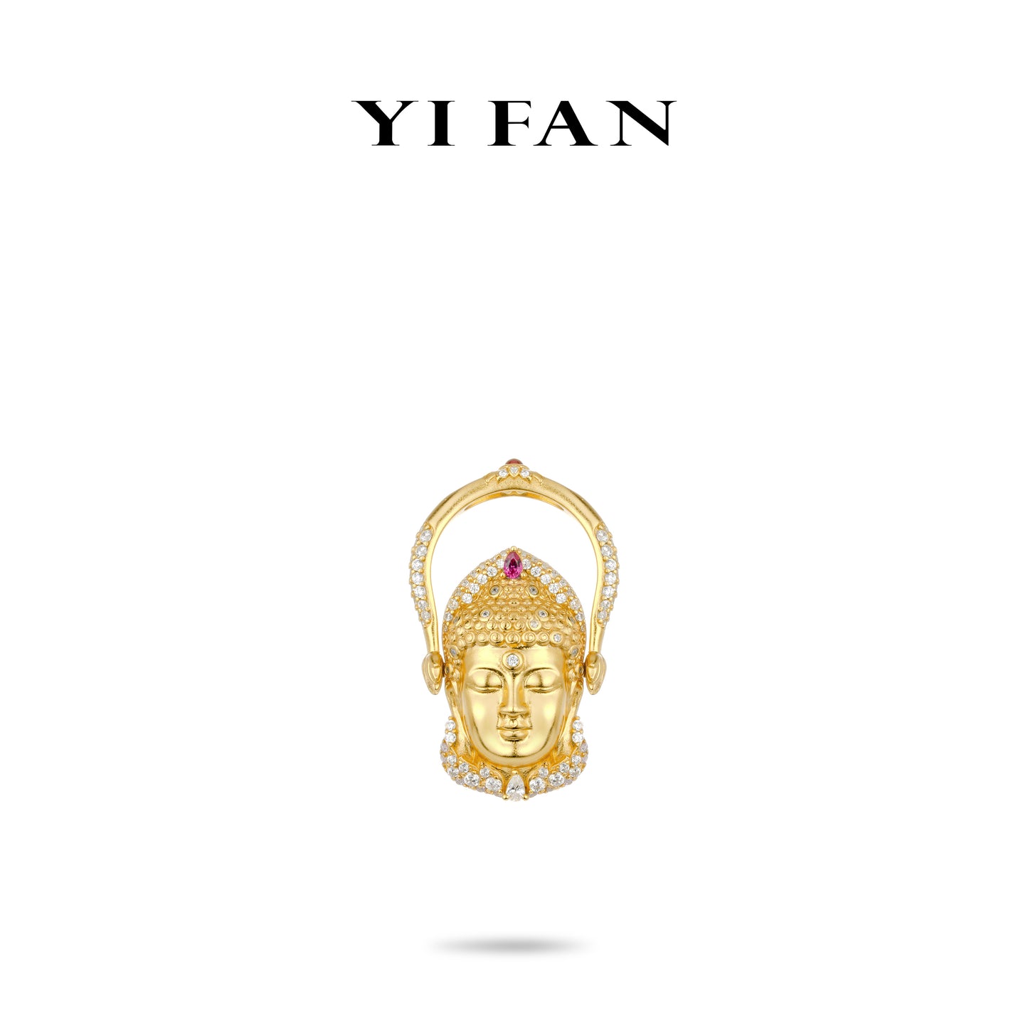 Golden time collection: Multi-purpose "Carved Maitreya Buddha with unique band" Rotating Ring/Pendant (Unisex)