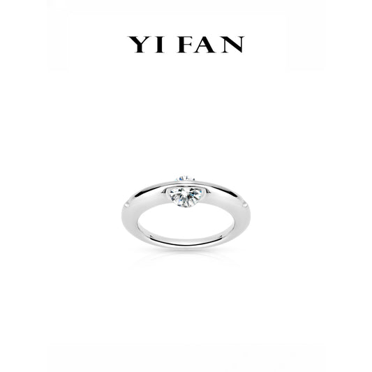 Pure Radiance Collection: Modern "Brilliant Floating Diamond" exquisite Ring
